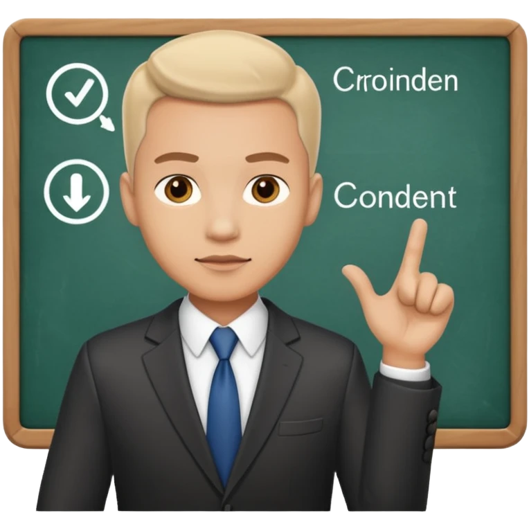 business man day strategy on board emoji