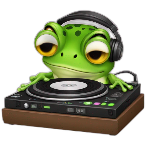 dj frog emoji