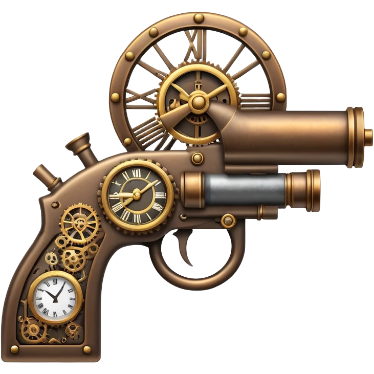 Clock gun emoji