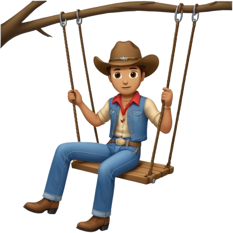 گاو سوار بر تاب تاب emoji