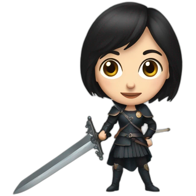 Cristina Fernández de Kirchner with a sword emoji