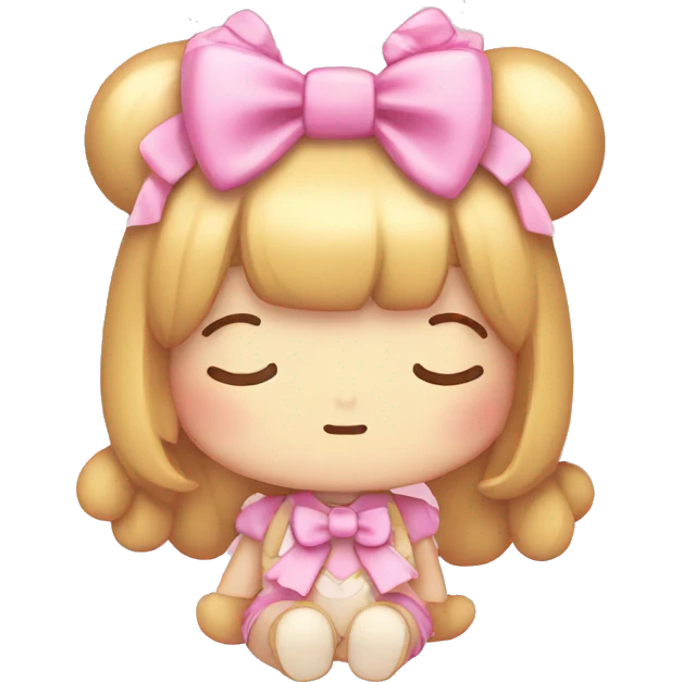  Sanrio Hanamaruobake with a bow emoji