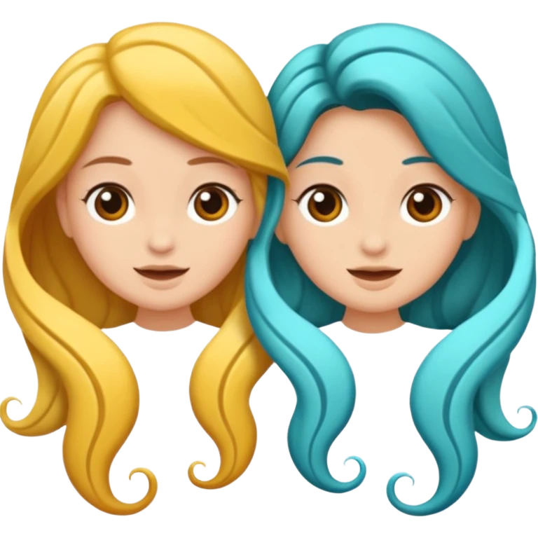 Dos sirenas juntas emoji