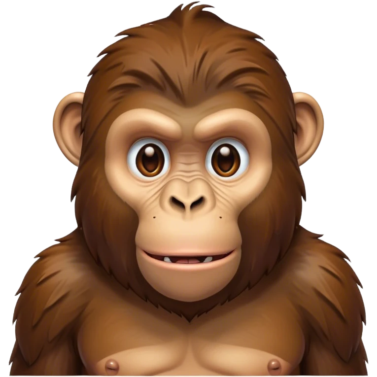 standing ape talking disheveled full body  emoji