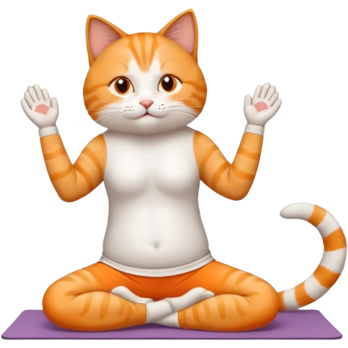 Gato yogin emoji