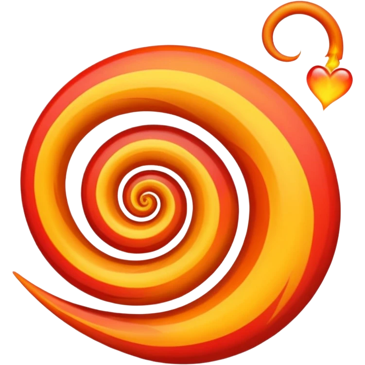 love spiral and fire emoji