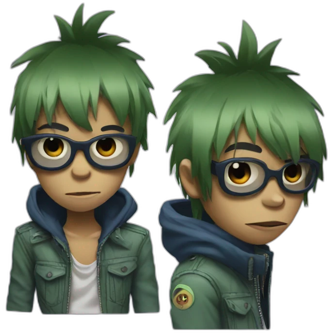 gorillaz-2D emoji