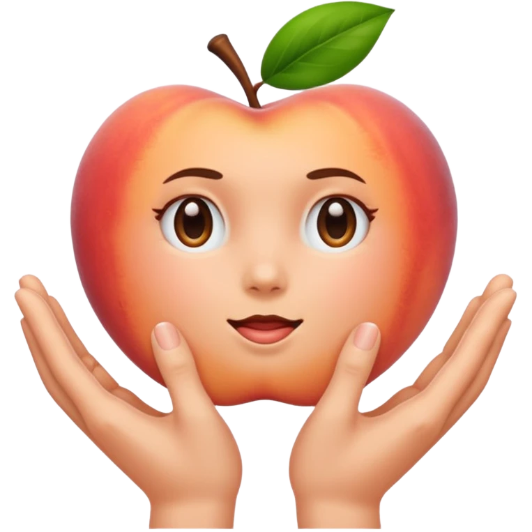 Peach hands  emoji
