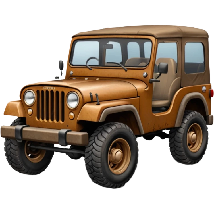 brown jeep emoji
