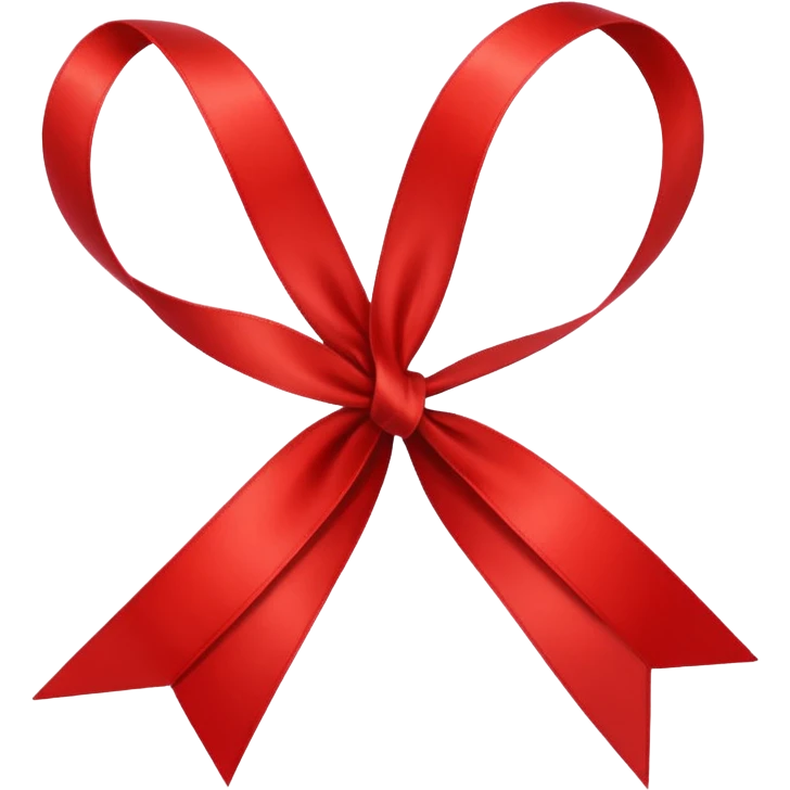 single red ribbon, isolated on white background, high detail, soft natural lighting, no text, no watermark --ar 1:1 --v 6
 emoji