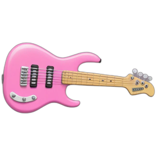 finger-bassguitar-pink emoji
