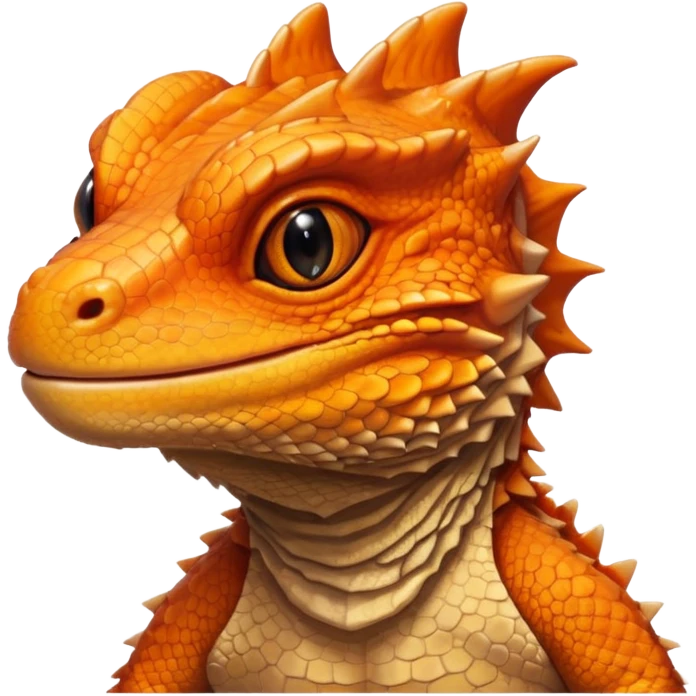 Cute bearded dragon emoji