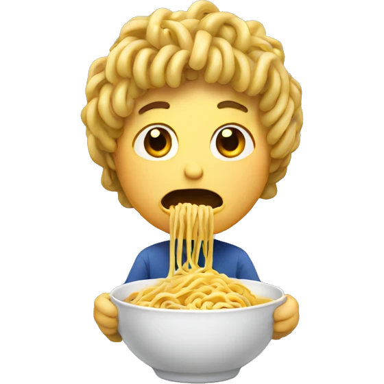 Eating noodles  emoji