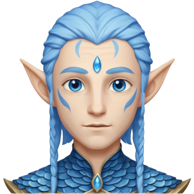 ESO male water elf with scales emoji
