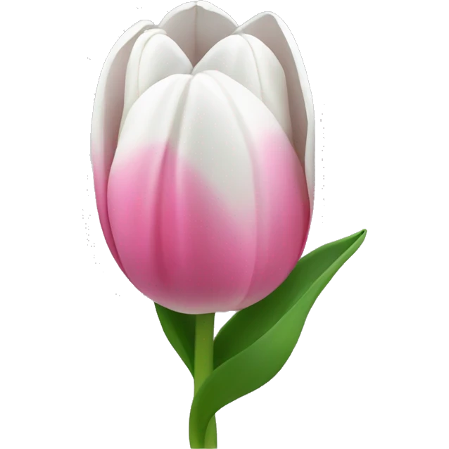 Pink and white tulips emoji