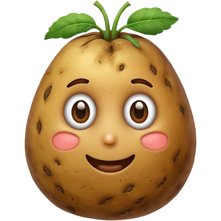 potato without face emoji
