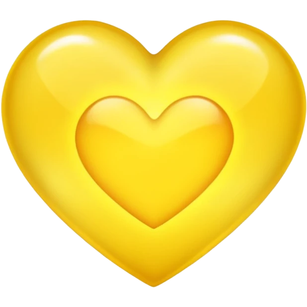 yellow heart with a radiant aura emoji