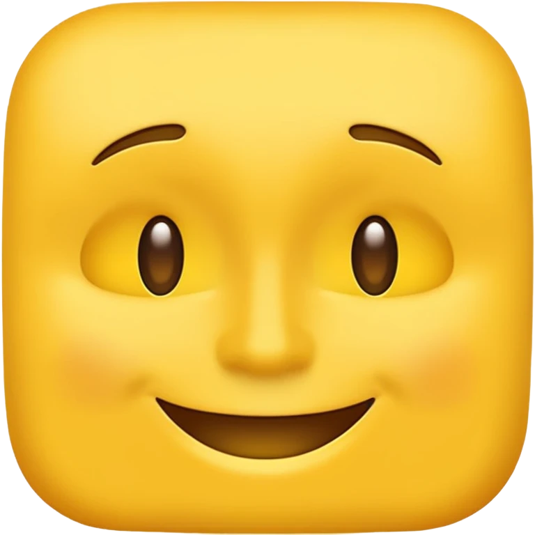 yellow face, subtle mood, minimal emoji style, no text emoji