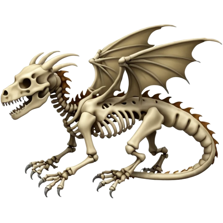 Boneknapper-Skeleton-dragon (full body) emoji