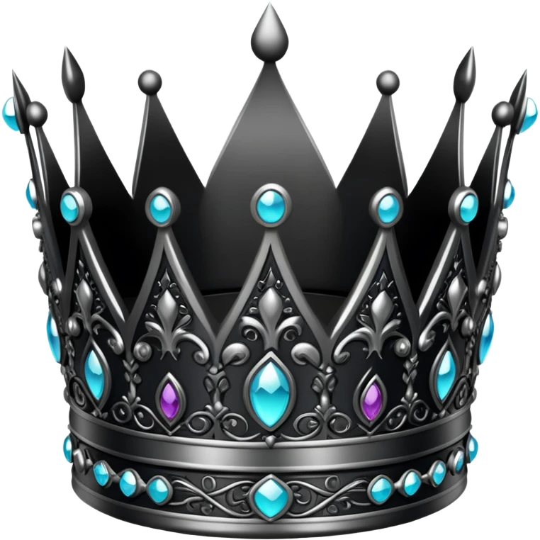 Gothic crown emoji