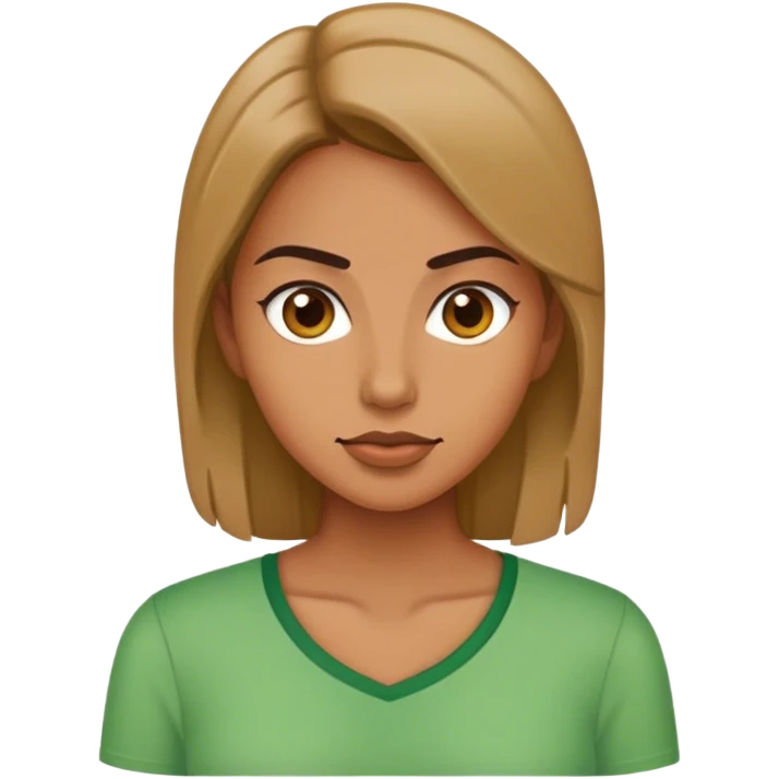 woman in green shirt emoji