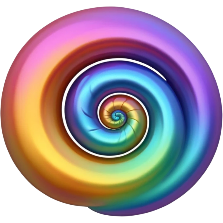 colorful shell swirl emoji