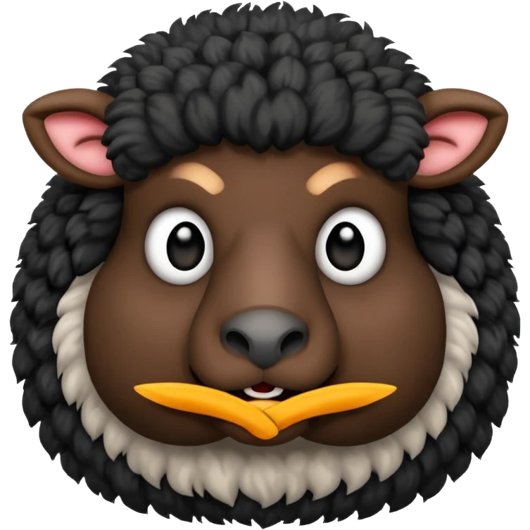 angery black sheep saying fuck you emoji