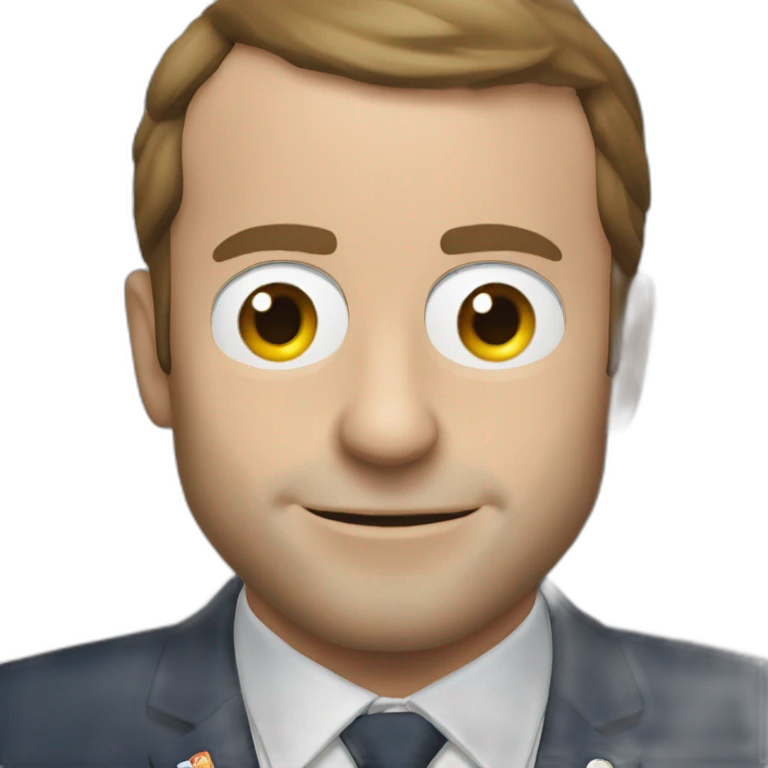 Macron qui fait du surf emoji