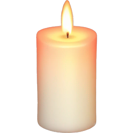 Aesthetic candle emoji