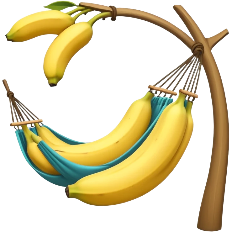 Banana in a hammock emoji