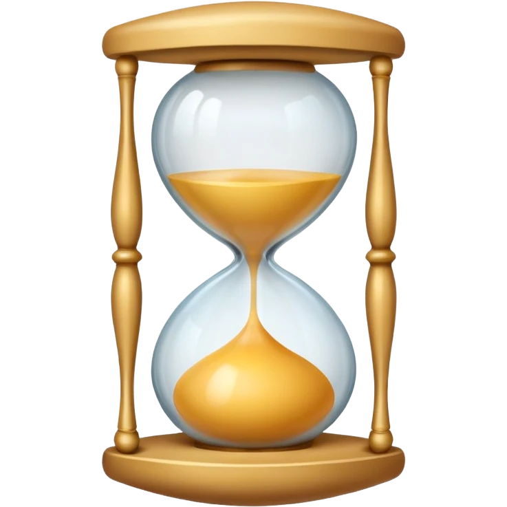 Hourglass egg shape emoji
