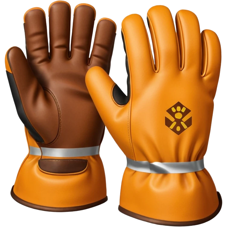 construction gloves 5 fingers emoji