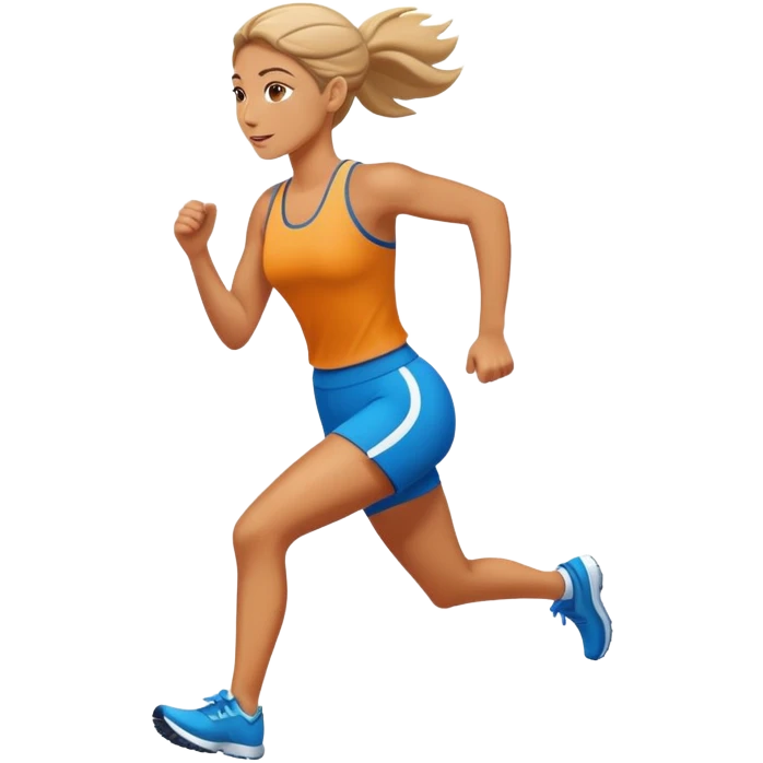 Lady running  emoji