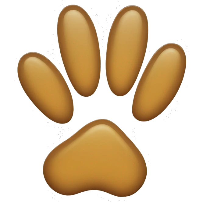 cat paw #0097b2 color emoji