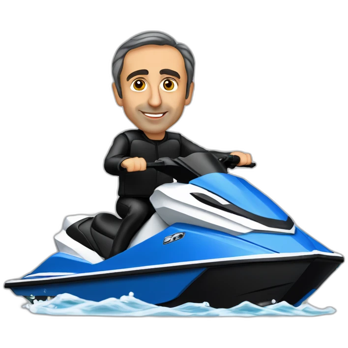 Éric zemmour sur un jetski emoji