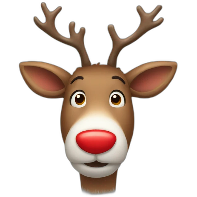 Red-Nosed Reindeer emoji