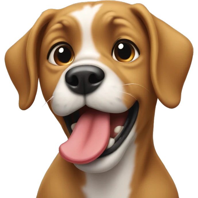dog licking emoji