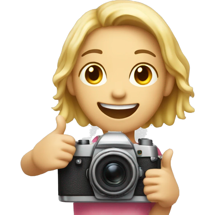 camera
A happy girl with open arms emoji