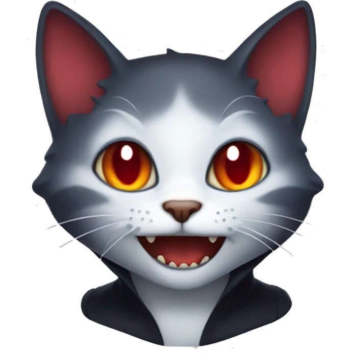 Vampire cat emoji