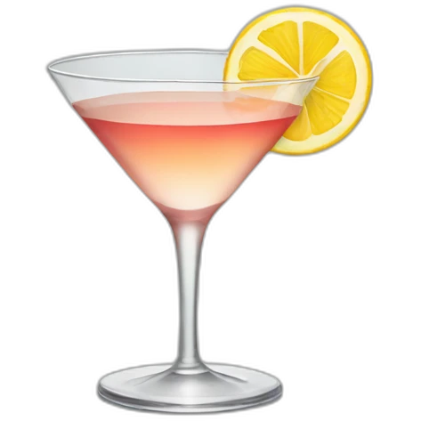Clear cocktail emoji