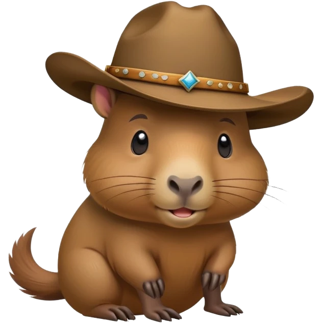 Capibara vaquero emoji