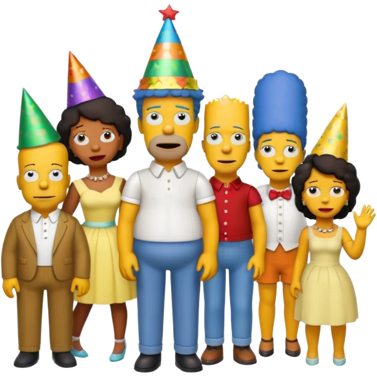 simpsons, different characters. emoji