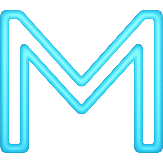 Logo team esport black and blue, no estilo syberpunk com as letras "M" e "R" emoji