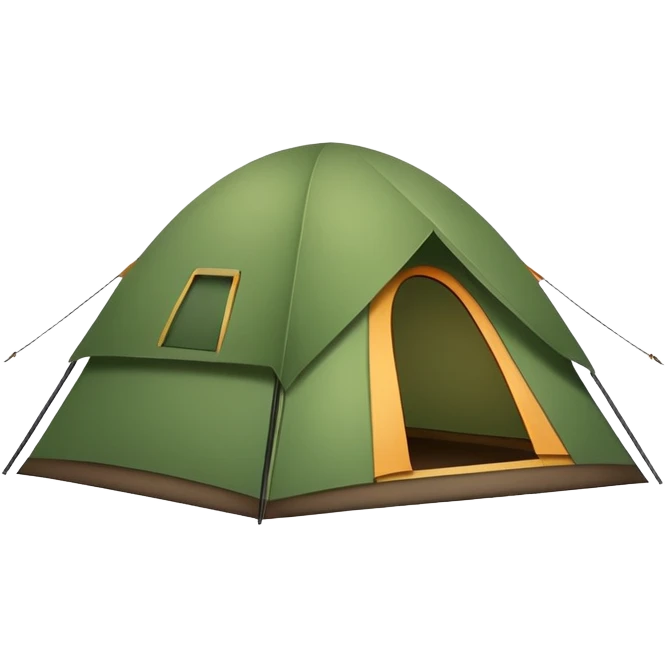 camping tent emoji