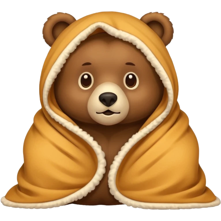 Bear under blacket emoji