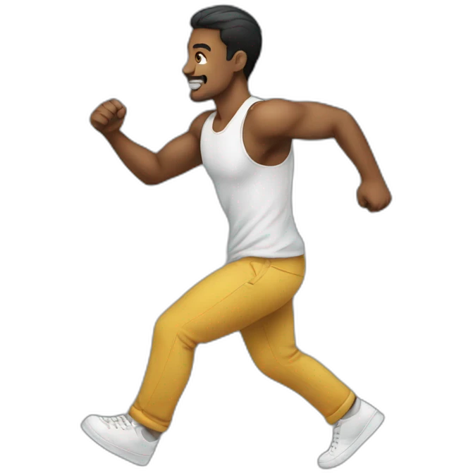 man stepping up emoji