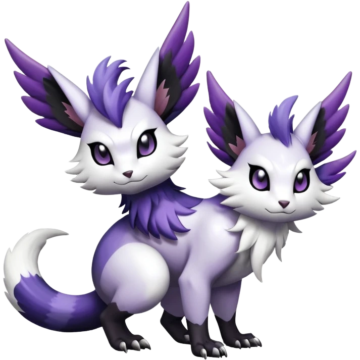 Shiny Furret-Absol-Noivern-Hybrid (Full body) emoji