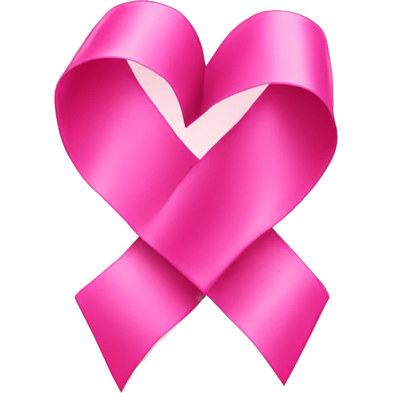 Ribbon pink heart emoji