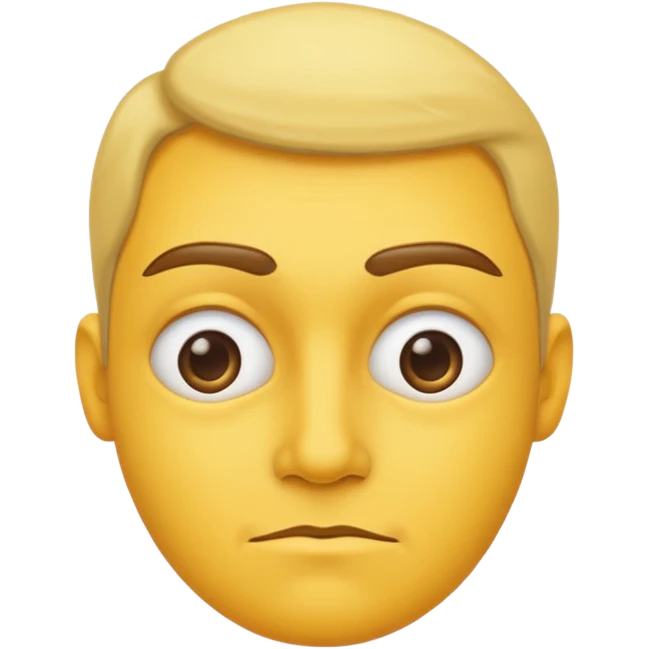 yellow face with side eye emoji
