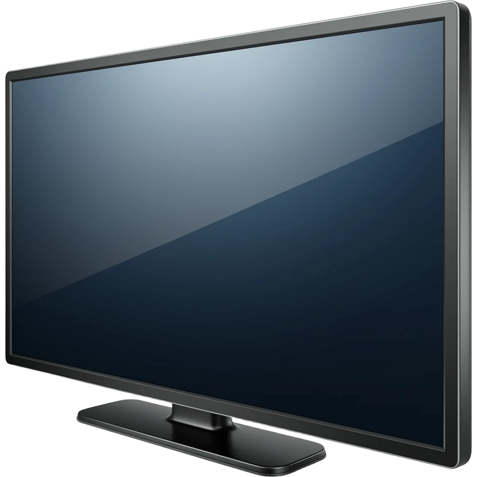 Extremely simplified latest TV emoji